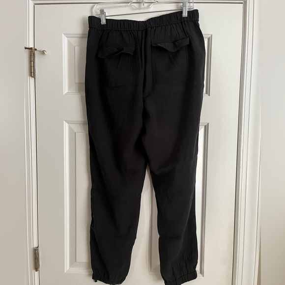 Designer WORTH black zipper jogger pants M - Picture 2 of 6